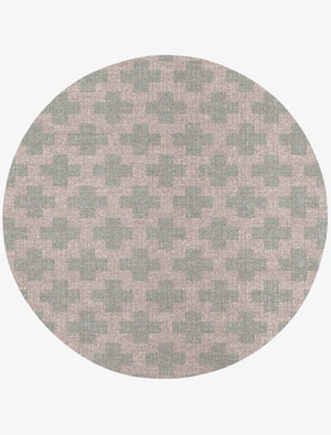 Dotly Round Flatweave New Zealand Wool custom handmade rug