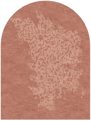 Dotted Stone Arch Hand Knotted Tibetan Wool custom handmade rug