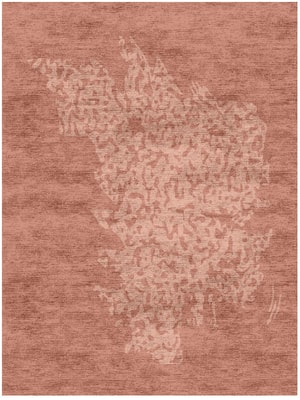 Dotted Stone Rectangle Hand Knotted Bamboo Silk custom handmade rug