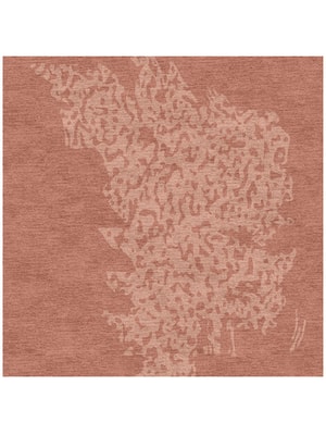 Dotted Stone Square Hand Knotted Tibetan Wool custom handmade rug