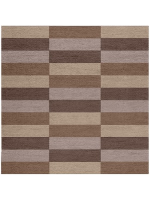 Dove Square Flatweave New Zealand Wool custom handmade rug