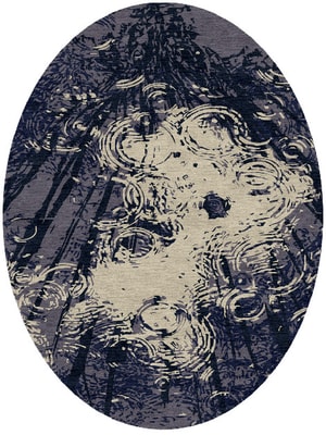 Duende Oval Hand Knotted Tibetan Wool custom handmade rug