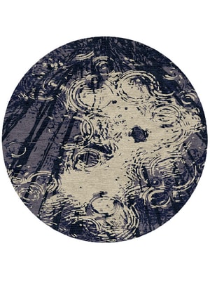 Duende Round Hand Knotted Tibetan Wool custom handmade rug