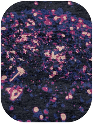 Embers Oblong Hand Knotted Bamboo Silk custom handmade rug