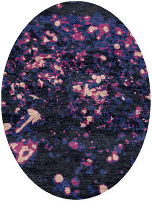 Embers Oval Hand Knotted Bamboo Silk custom handmade rug