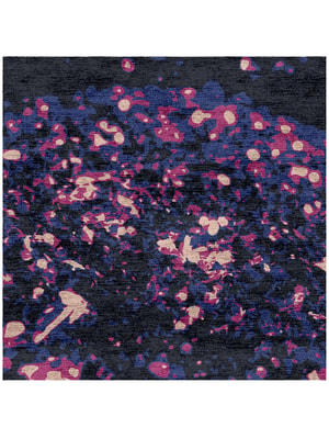 Embers Square Hand Knotted Bamboo Silk custom handmade rug