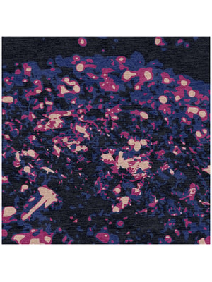 Embers Square Hand Knotted Tibetan Wool custom handmade rug