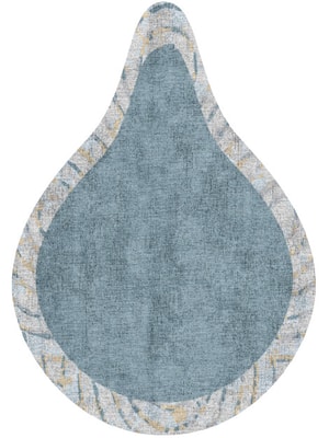 Ennui Drop Hand Knotted Bamboo Silk custom handmade rug