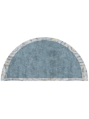 Ennui Halfmoon Hand Knotted Bamboo Silk custom handmade rug