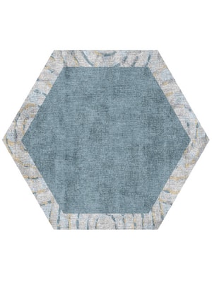 Ennui Hexagon Hand Knotted Bamboo Silk custom handmade rug