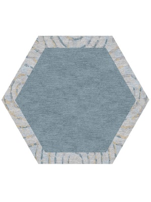 Ennui Hexagon Hand Knotted Tibetan Wool custom handmade rug