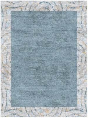 Ennui Rectangle Hand Knotted Bamboo Silk custom handmade rug