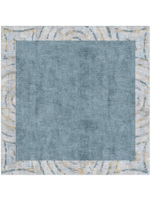Ennui Square Hand Knotted Bamboo Silk custom handmade rug