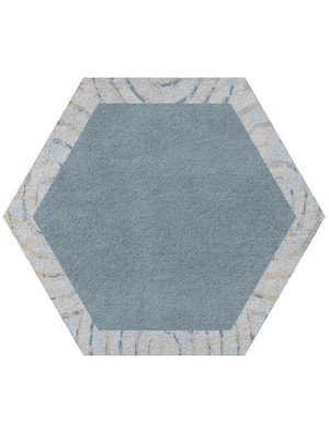 Ennui Hexagon Hand Tufted Pure Wool custom handmade rug
