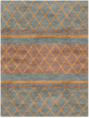 Entwine Rectangle Hand Knotted Bamboo Silk custom handmade rug