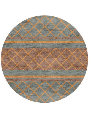 Entwine Round Hand Knotted Bamboo Silk custom handmade rug