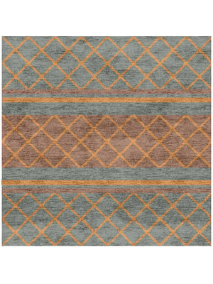 Entwine Square Hand Knotted Bamboo Silk custom handmade rug