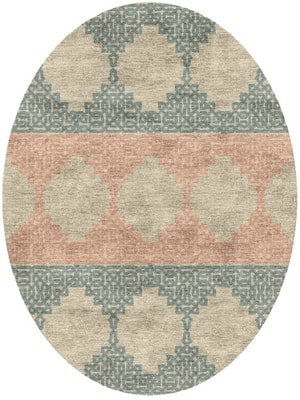 Eos Oval Hand Knotted Bamboo Silk custom handmade rug