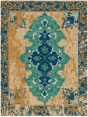 Ethos Rectangle Hand Knotted Tibetan Wool custom handmade rug
