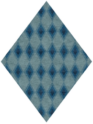 Eyelet Diamond Hand Knotted Tibetan Wool custom handmade rug
