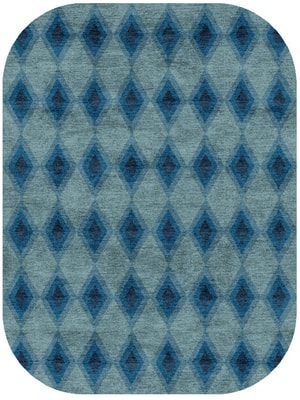 Eyelet Oblong Hand Knotted Bamboo Silk custom handmade rug