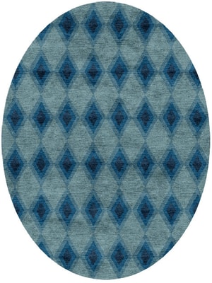 Eyelet Oval Hand Knotted Bamboo Silk custom handmade rug