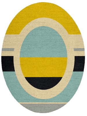 Factions Oval Flatweave Bamboo Silk custom handmade rug