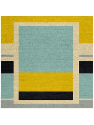 Factions Square Flatweave New Zealand Wool custom handmade rug