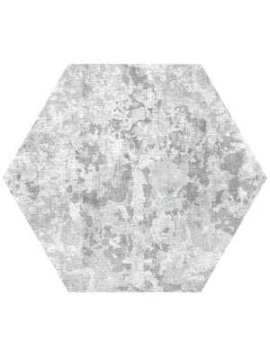 Farrago Hexagon Hand Knotted Bamboo Silk custom handmade rug