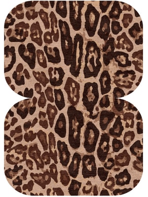 Fawn Spots Eight Hand Knotted Tibetan Wool custom handmade rug