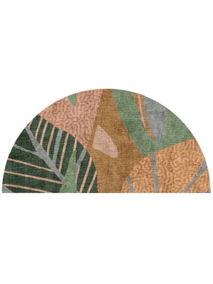 Ficus Halfmoon Hand Knotted Bamboo Silk custom handmade rug