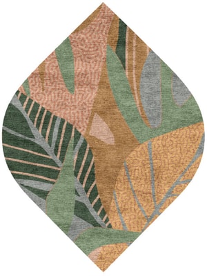 Ficus Ogee Hand Knotted Bamboo Silk custom handmade rug