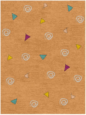Fiesta Rectangle Hand Knotted Tibetan Wool custom handmade rug