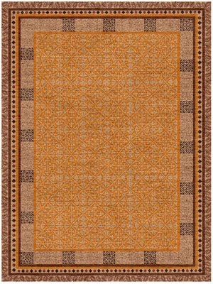 Fireflower Rectangle Hand Knotted Tibetan Wool custom handmade rug