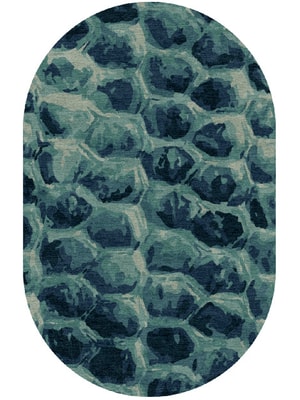 Fish Scales Capsule Hand Knotted Tibetan Wool custom handmade rug