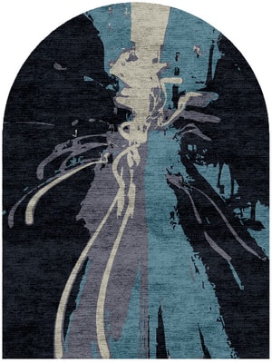 Flash Arch Hand Knotted Bamboo Silk custom handmade rug