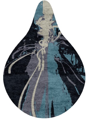 Flash Drop Hand Knotted Bamboo Silk custom handmade rug