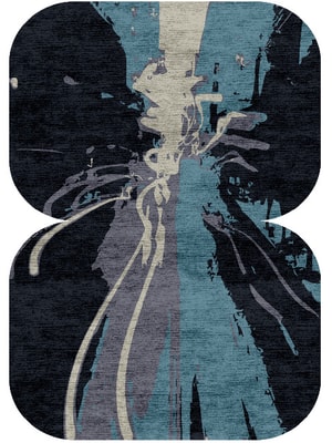 Flash Eight Hand Knotted Bamboo Silk custom handmade rug