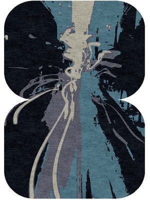 Flash Eight Hand Knotted Tibetan Wool custom handmade rug