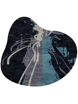 Flash Splash Hand Knotted Bamboo Silk custom handmade rug
