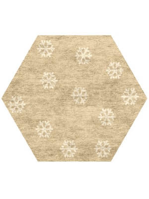 Flurry Hexagon Hand Knotted Bamboo Silk custom handmade rug