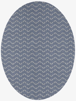 Frisson Oval Flatweave New Zealand Wool custom handmade rug