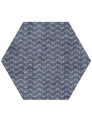 Frisson Hexagon Hand Knotted Bamboo Silk custom handmade rug