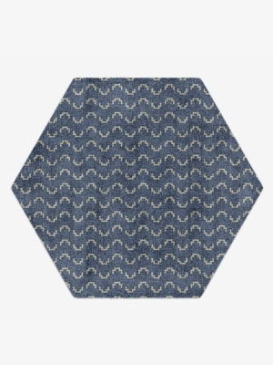 Frisson Hexagon Hand Knotted Bamboo Silk custom handmade rug