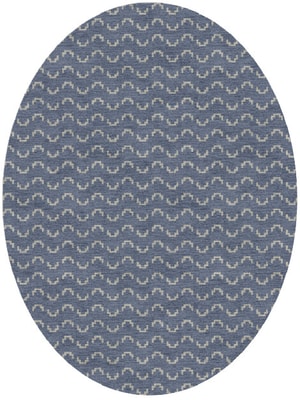 Frisson Oval Hand Knotted Tibetan Wool custom handmade rug