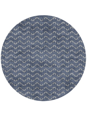 Frisson Round Hand Knotted Bamboo Silk custom handmade rug