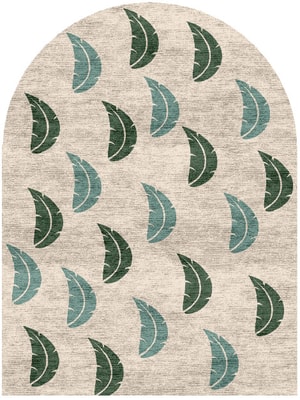 Frond Arch Hand Knotted Bamboo Silk custom handmade rug