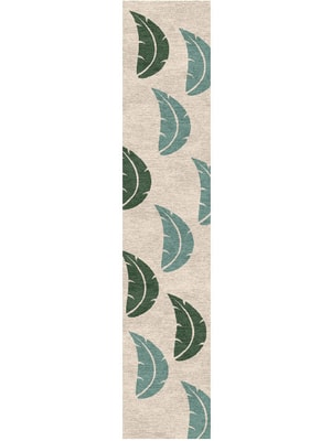 Frond Runner Hand Knotted Tibetan Wool custom handmade rug