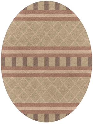 Furrow Oval Hand Tufted Pure Wool custom handmade rug