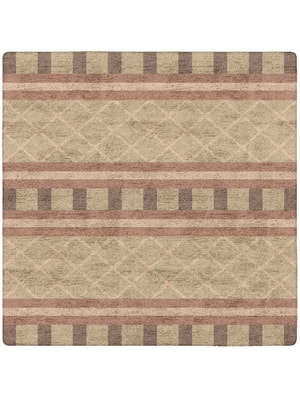 Furrow Square Hand Tufted Bamboo Silk custom handmade rug